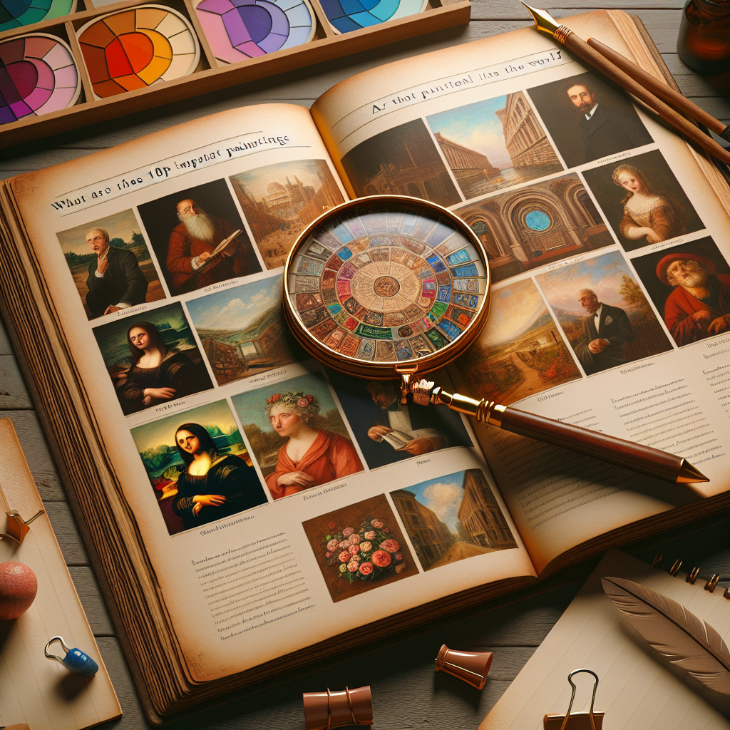 Cuales son las 10 pinturas mas importantes del mundo